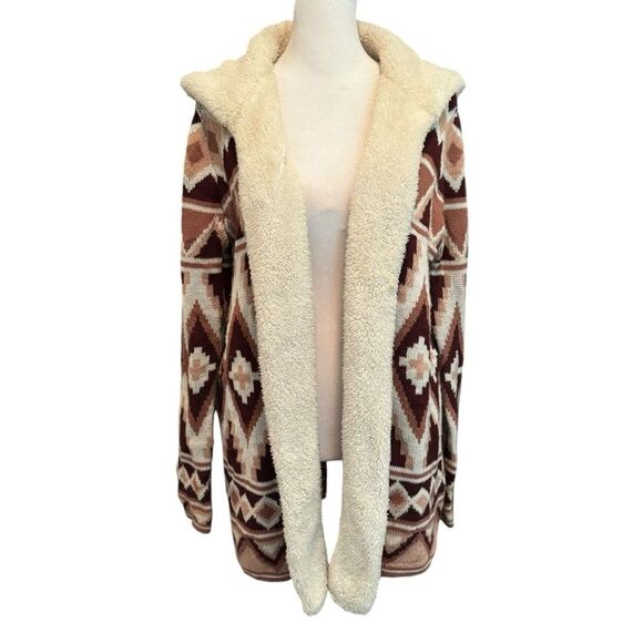 No Boundaries Sherpa Hoodie Cardigan​ - Picture 1 of 7